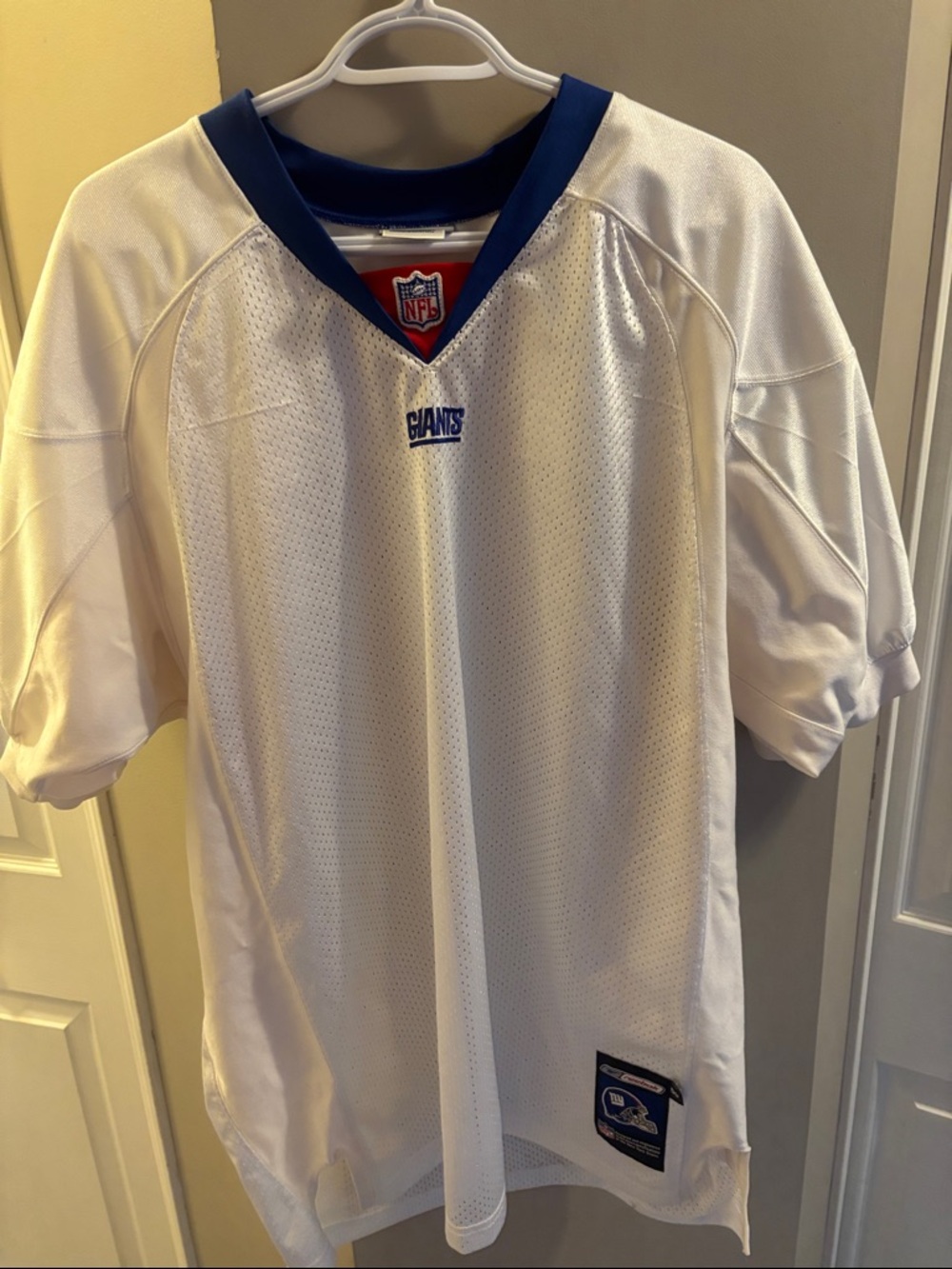 Reebok White and Blue New York Giants Football Jersey Patch
